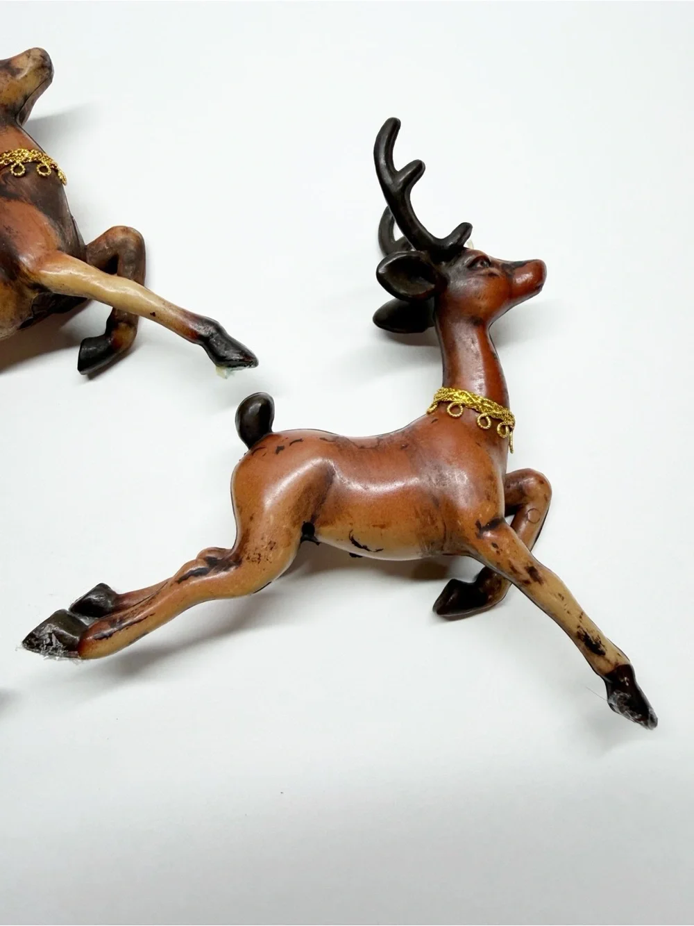 Vintage Celluloid Reindeer Set of 3